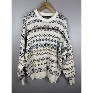 Sutter And Grant Vintage Sweater Size Xl Made In USA Chunky Knit
